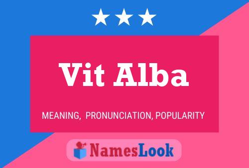 Постер имени Vit Alba