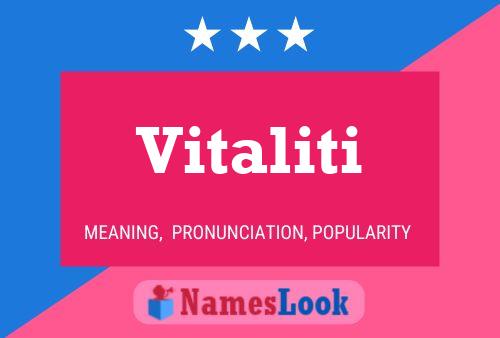 Постер имени Vitaliti