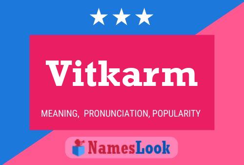 Постер имени Vitkarm