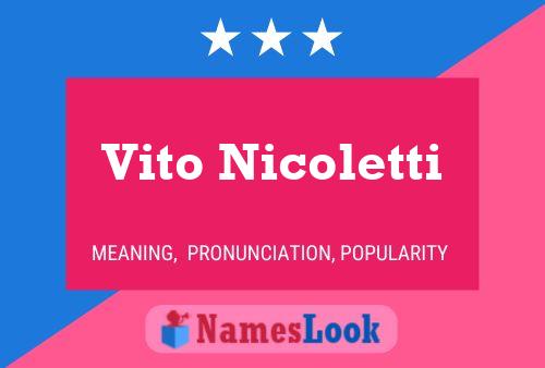 Постер имени Vito Nicoletti