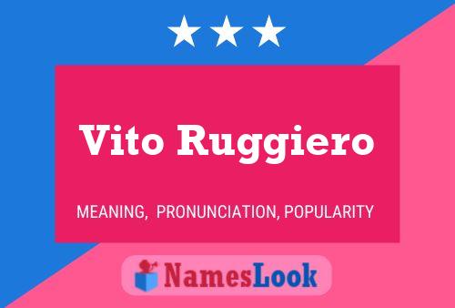 Постер имени Vito Ruggiero