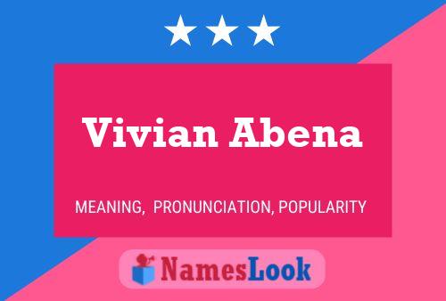 Постер имени Vivian Abena