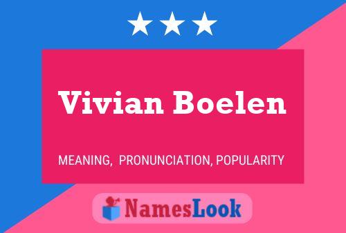 Постер имени Vivian Boelen