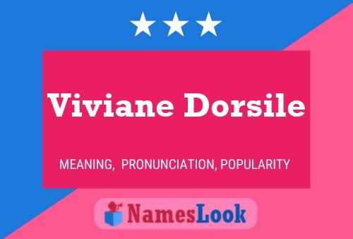 Постер имени Viviane Dorsile