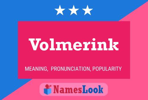 Постер имени Volmerink