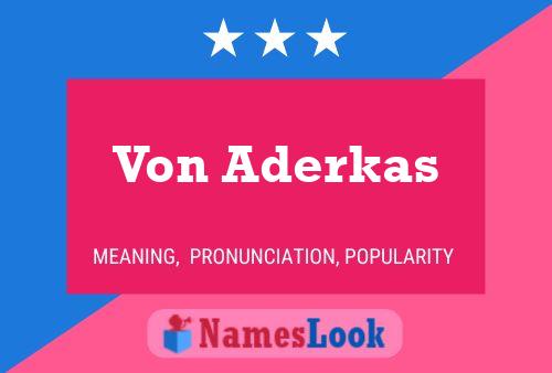 Постер имени Von Aderkas