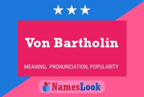 Постер имени Von Bartholin