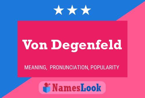 Постер имени Von Degenfeld