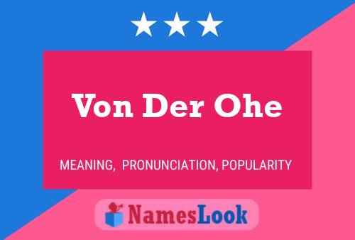 Постер имени Von Der Ohe