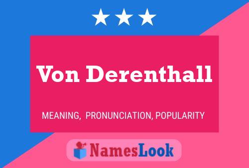 Постер имени Von Derenthall