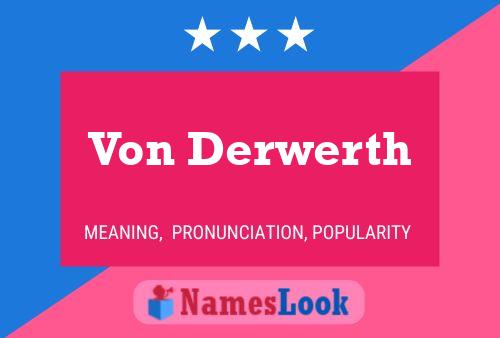 Постер имени Von Derwerth