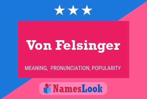 Постер имени Von Felsinger