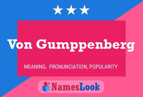 Постер имени Von Gumppenberg