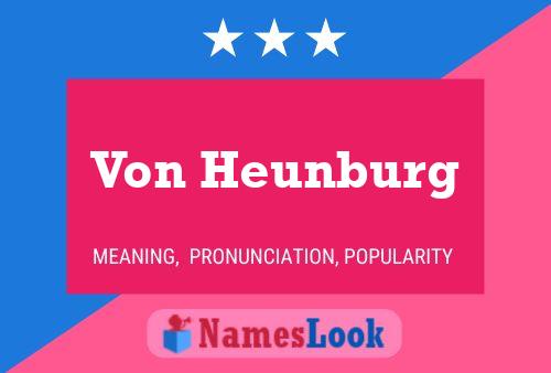 Постер имени Von Heunburg