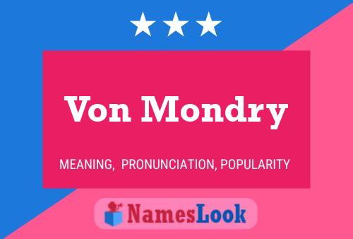 Постер имени Von Mondry