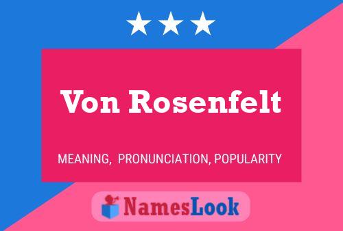 Постер имени Von Rosenfelt