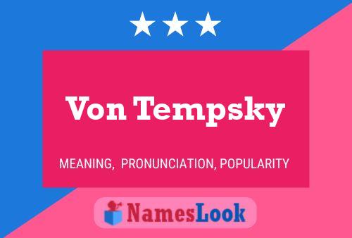 Постер имени Von Tempsky