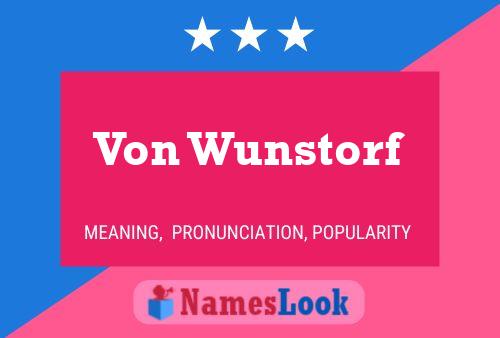 Постер имени Von Wunstorf