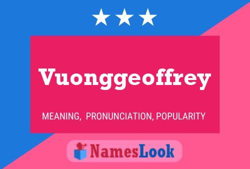 Постер имени Vuonggeoffrey