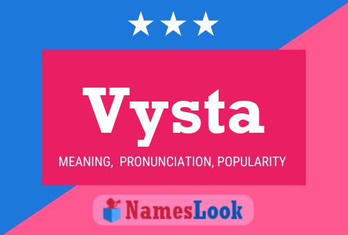 Постер имени Vysta