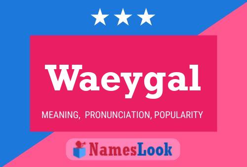 Постер имени Waeygal