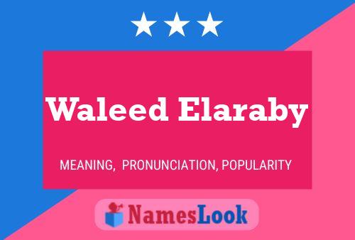 Постер имени Waleed Elaraby