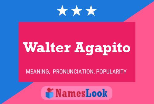 Постер имени Walter Agapito