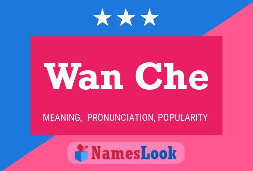 Постер имени Wan Che