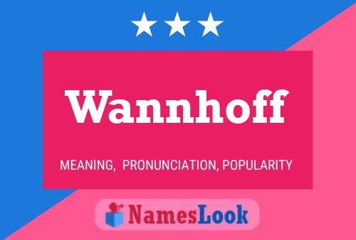 Постер имени Wannhoff