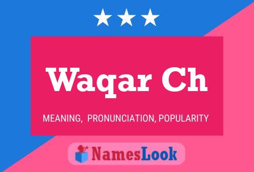 Постер имени Waqar Ch