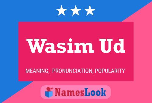 Постер имени Wasim Ud