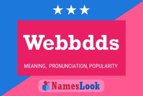 Постер имени Webbdds