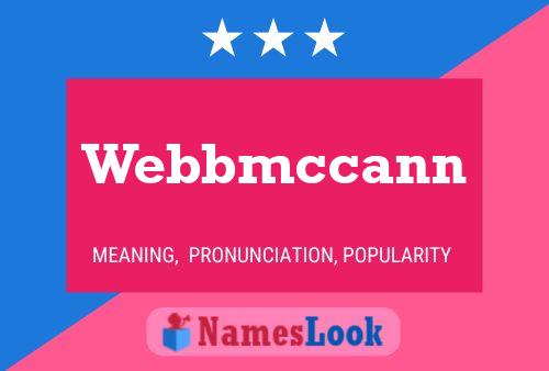 Постер имени Webbmccann