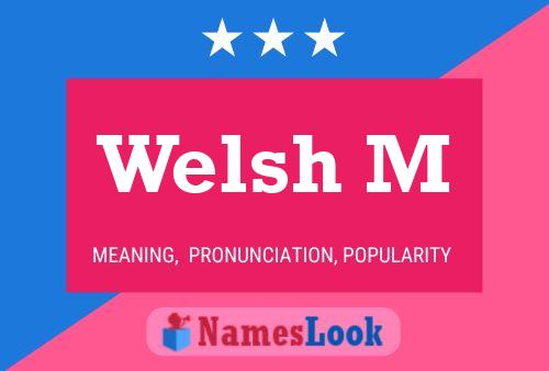 Постер имени Welsh M