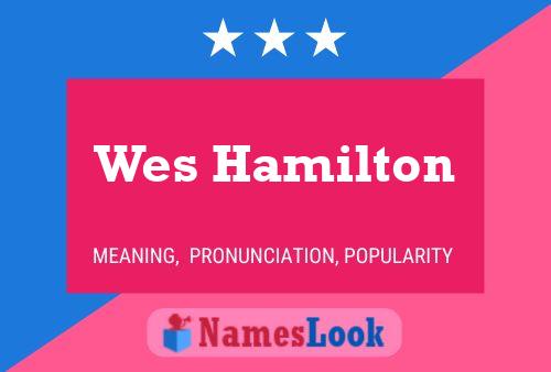 Постер имени Wes Hamilton