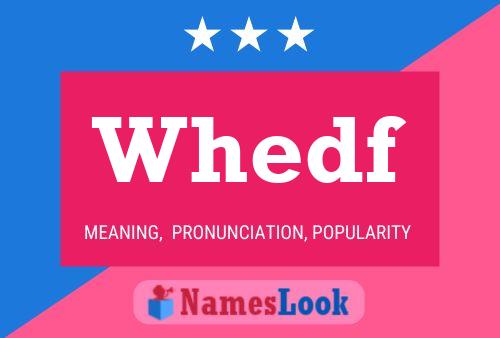 Постер имени Whedf