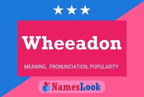 Постер имени Wheeadon