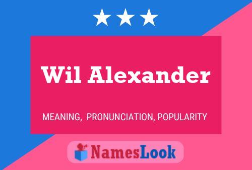 Постер имени Wil Alexander