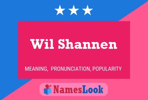 Постер имени Wil Shannen