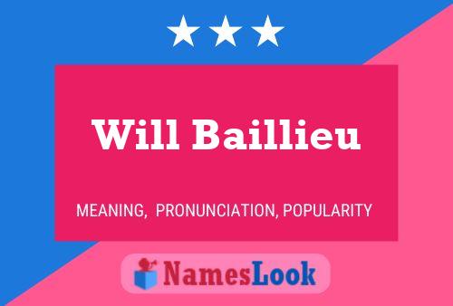 Постер имени Will Baillieu