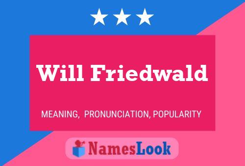 Постер имени Will Friedwald