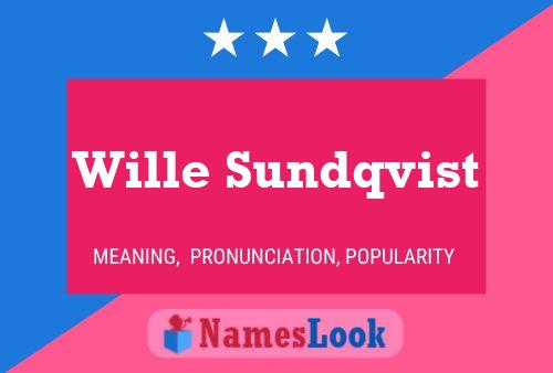 Постер имени Wille Sundqvist