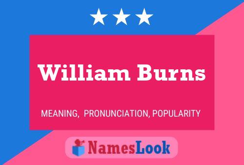 Постер имени William Burns