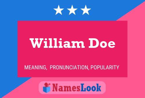 Постер имени William Doe