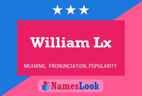 Постер имени William Lx