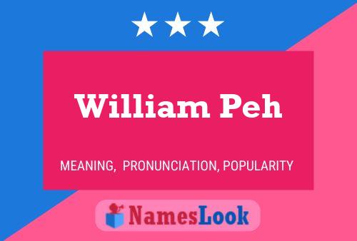 Постер имени William Peh