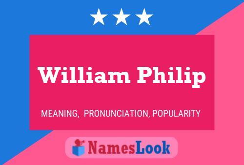 Постер имени William Philip