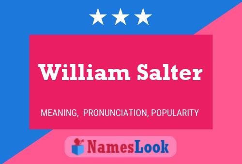 Постер имени William Salter