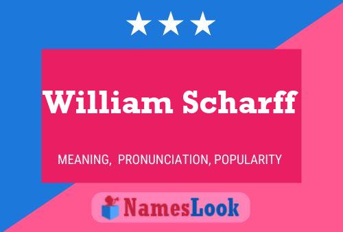 Постер имени William Scharff