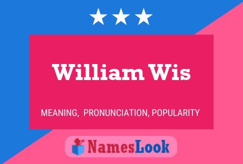 Постер имени William Wis